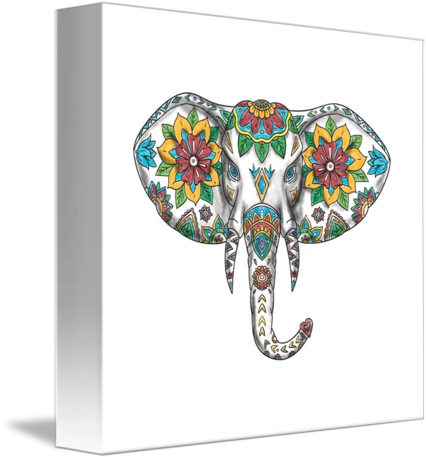 Elephant Head Mandala Tattoo By Aloysius Patrimonio Mandala Elephant Head Tattoo Png Elephant Head Png