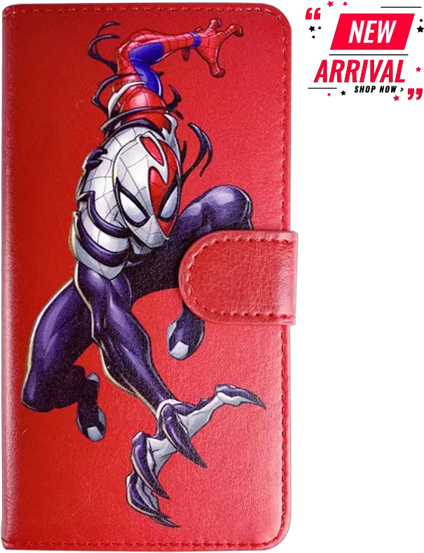 Marvel Venom Spider Man Leather Flip Phone Case Png