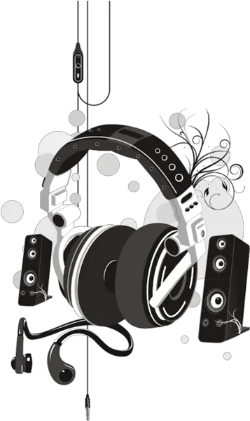 Headphones Speakers Vector Psd Official Psds Music Vector Png Headphones Vector Png