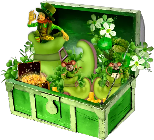 St Patricku0027s Day Green Leprechaun Plant For Png Transparent