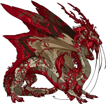 Bloody Love Dragon Share Flight Rising Flight Rising Tiger Dragon Png Bloody Heart Png