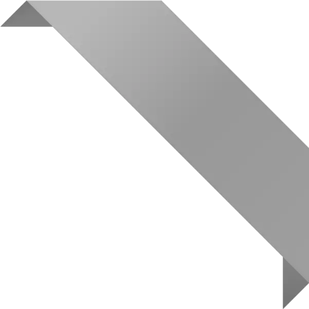 Corner Ribbon02 Gray White Corner Ribbon Png Corner Ribbon Png