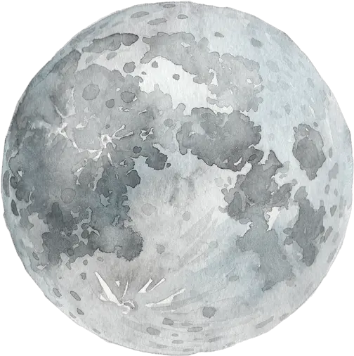 Watercolor Painting Full Moon Moon Watercolor Png Moon Transparent Background