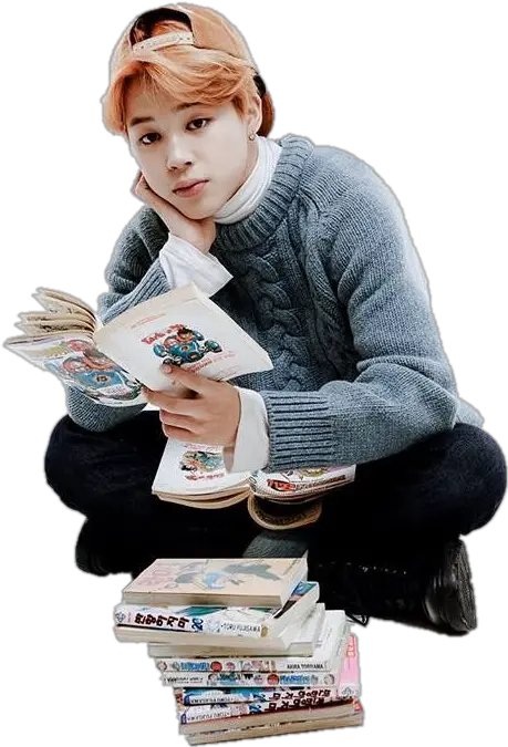 Download Behavior Bts Human Jimin Reading Wings Hq Png Image Png Jimin Bts Transparent