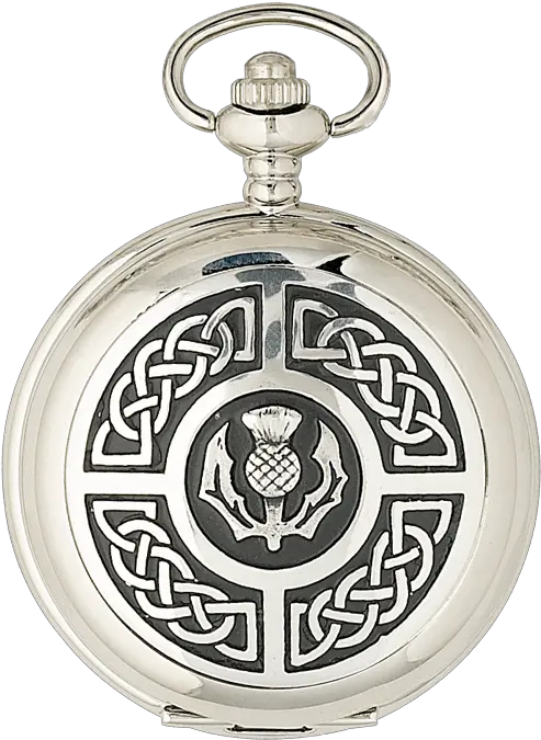 Celtic Thistle Quartz Pocket Watch Pw103q Gents Pocket Watches Uk Png Pocket Watch Png