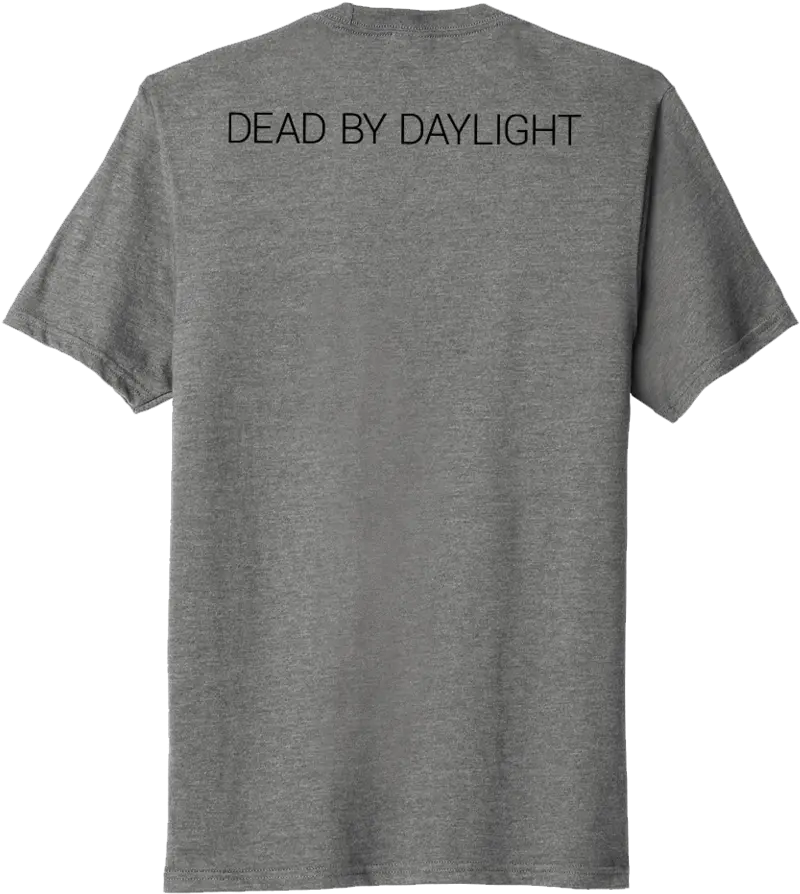 Dead By Daylight Logo Tee Grey Short Sleeve Png Dead By Daylight Icon Guide