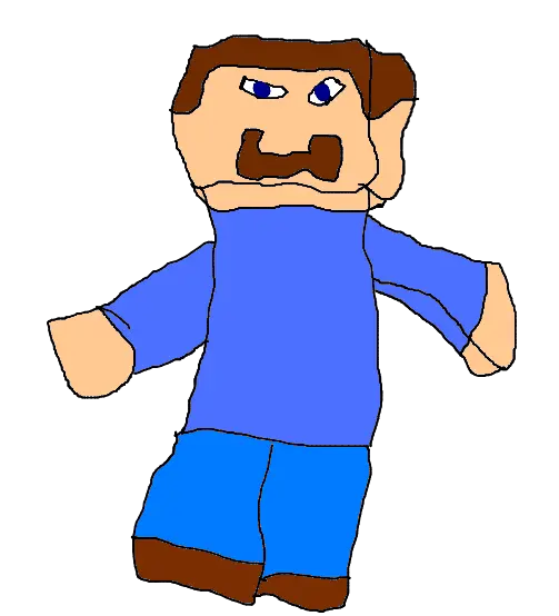 I Too Have Recreated My Skin As A Minecraft Steve Bad Drawing Png Bad Png