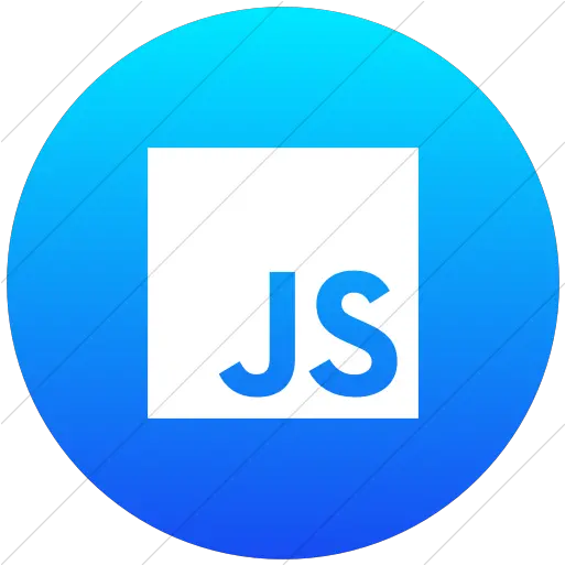 Flat Circle White Blue Circle White V Png Javascript Icon