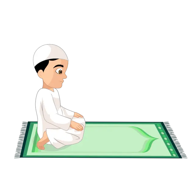 Prayer Vector Islamic Gambar Animasi Sholat Png Praying Png