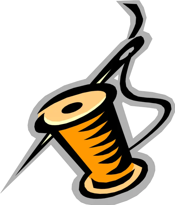 Vector Illustration Of Sewing Needle And Spool Thread Needle Sewing Vector Png Needle Thread Icon