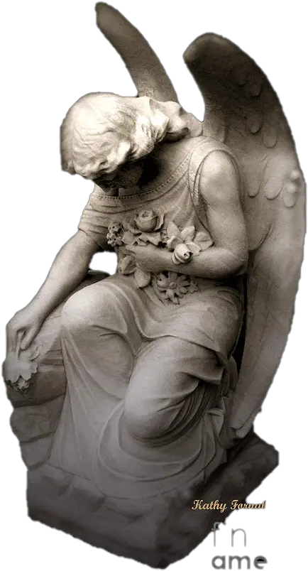 Angel Praying Kneeling Png File All Sad Anggel Praying Png