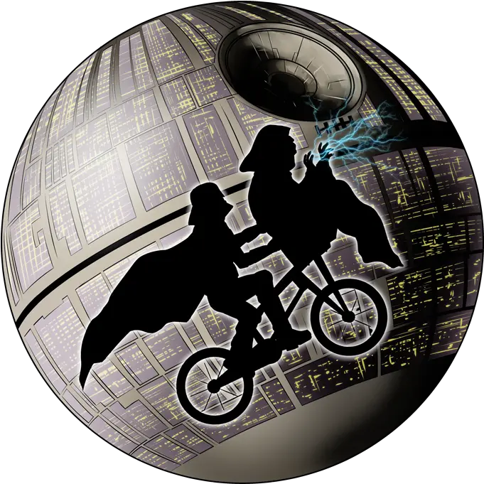 Parody Of Yoshi Darth Vader And Sidious On Road For Mountain Bike Png Death Star Icon