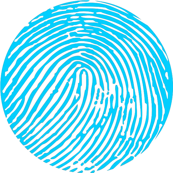 Unique Fingerprint Icon Clip Art And Blue Fingerprint Icon Png Thumbprint Png