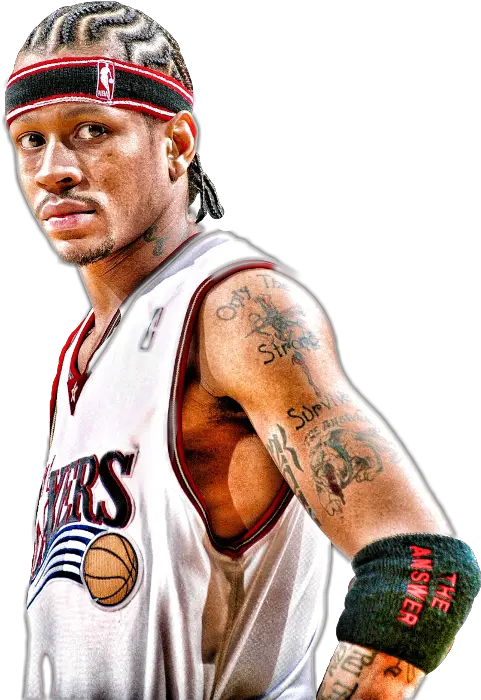 Trending Allen Stickers Tattoo Png Allen Iverson Png