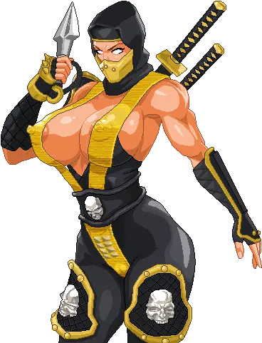 Scorpion Fan Art By Warner Emir Cortez Cartoon Mortal Kombat Scorpion Png Scorpion Mortal Kombat Png