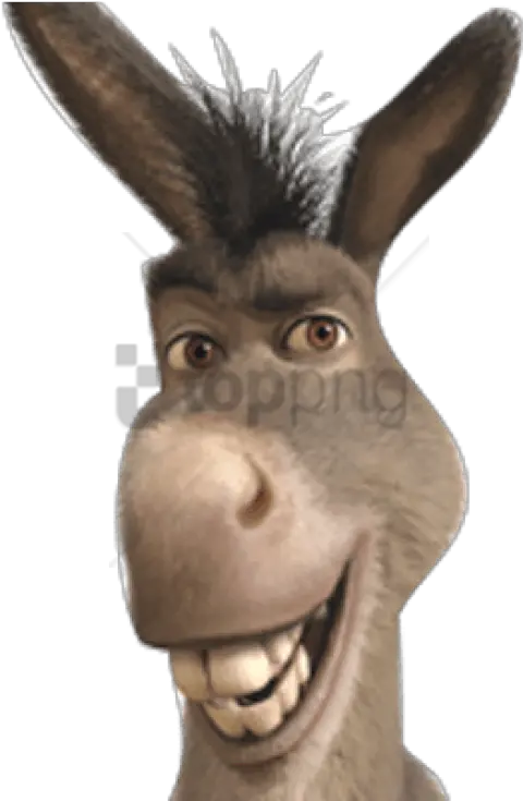 Donkey From Shrek Smiling Png Image Donkey Shrek Donkey Shrek Png