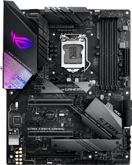 Asus Rog Strix Z390 Asus Rog Strix Z390 E Gaming Png Motherboard Png