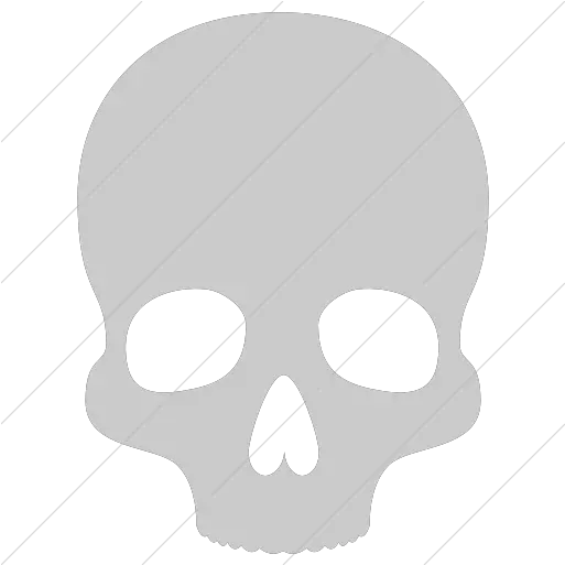 Iconsetc Simple Light Gray Raphael Skull Icon Skull Png Skull Icon Png