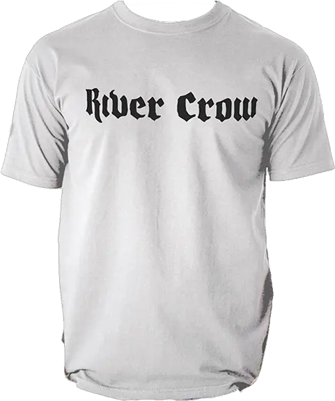 Men T Shirt River Crow Logo White Png Crow Logo