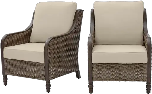 Hampton Bay Windsor Brown Wicker Outdoor Patio Lounge Chair Hampton Bay Windsor Brown Wicker Outdoor Patio Lounge Chair With Cushionguard Cushions Png Lawn Chair Png