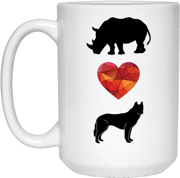 Rhino Mug Rhinos Love Dogs 1 Png Pig Silhouette Png