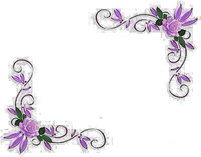 Purple Floral Border Png Image Floral Border Design Purple Purple Border Png