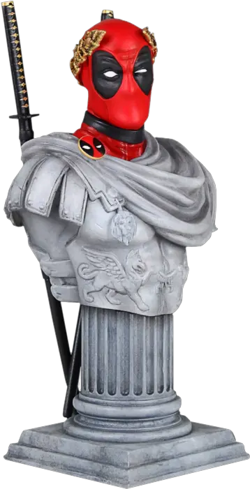 Deadpool Caesar Deadpool 7u201d Mini Bust Deadpool Caesar Bust Png Roman Bust Png