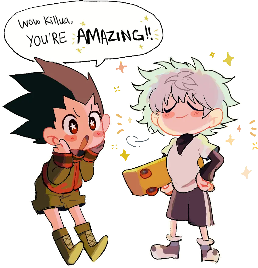 Killua Voice I Kno In 2020 Hunter X Anime Killua And Gon Gif Fanart Png Killua Transparent