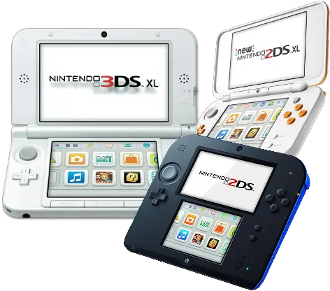 Wii U Gamesracktilede Nintendo 3ds Xl White Png Nintendo 3ds Png