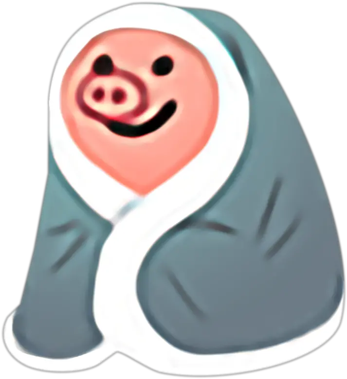 Steam Lunar 2019 Pig In A Blanket Cartoon Pig In A Blanket Png Pig Emoji Png