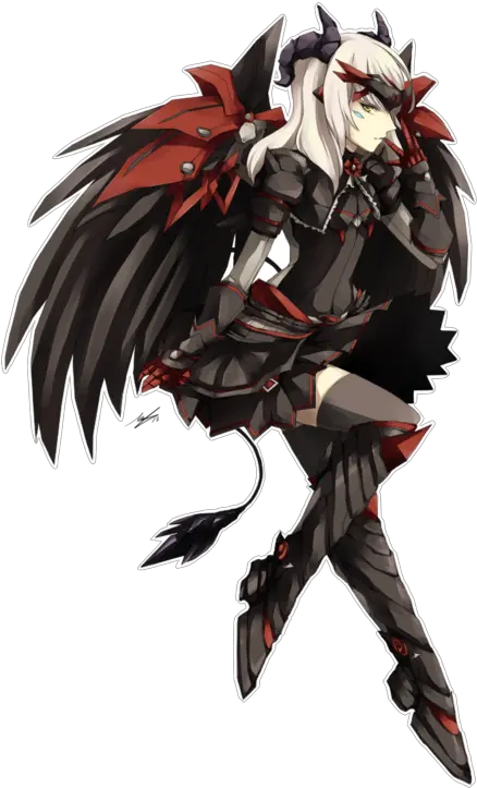 Anime Demon Png Ad Eve Elsword Eve Anime Demon Demon Anime Demon Girl Transparent Demon Transparent Background