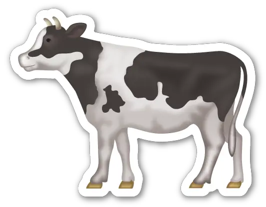 Download Cow Emoji Stickers Transparent Cow Emoji Png Cow Transparent