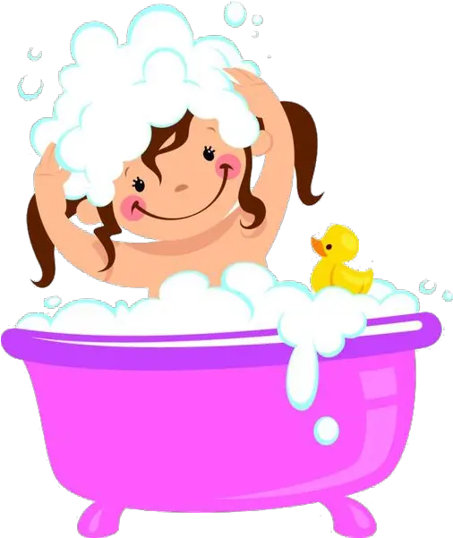 Bathtub Png Bathing Bubble Bath Clip Art A Girl Girl Taking A Bath Clipart Png Bathtub Transparent Background