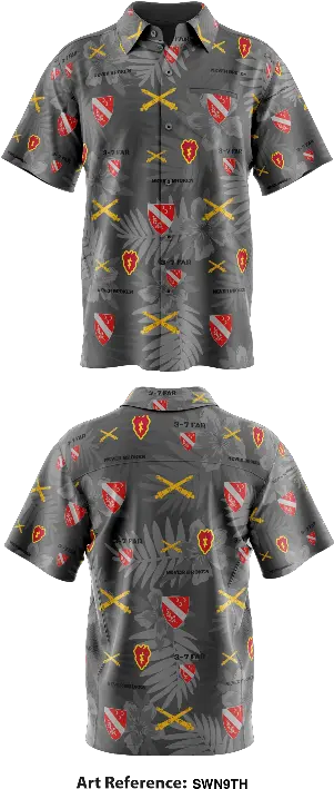 3 7 Field Artillery Hawaiian Shirt Swn9th Active Shirt Png Hawaiian Shirt Png