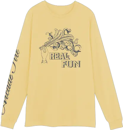 Real Fun Longsleeve Butter Apparel Arcade Fire Online Arcade Fire Official Merchandise Png Real Fire Png