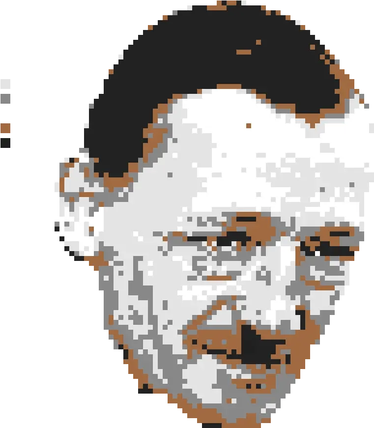 Hitler In 5 Colors Archaeological Museum Suamox Png Hitler Face Png