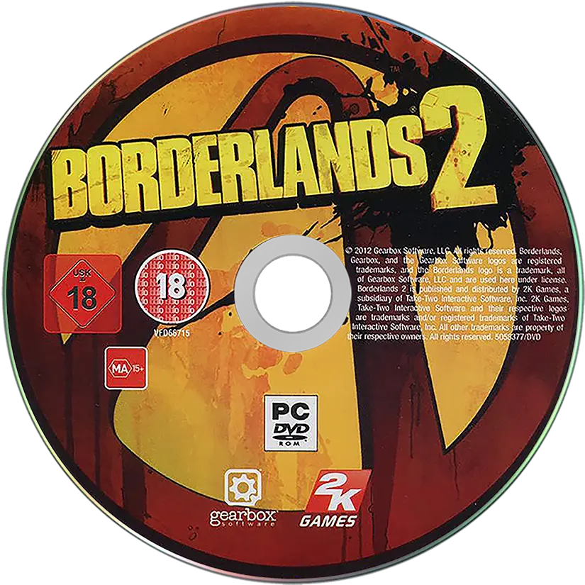 Pcwindows Games Disc Pack 2883 Game Cart Images Optical Disc Png Borderlands 2 Desktop Icon Trasparent