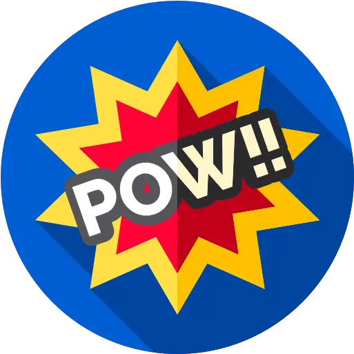 Comic Free Communications Icons Language Png Pow Icon