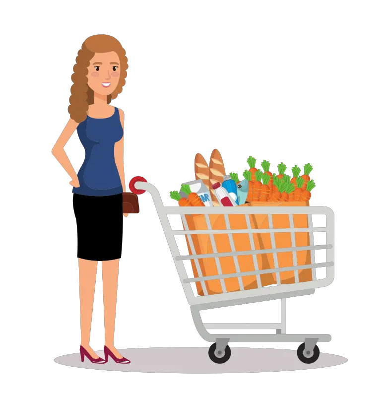 Toyartcart Png Clipart Royalty Free Svg Png Women Grocery Shopping Cartoon Cart Png