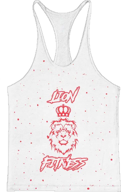 Lion Fitness Racerback Splatter T Shirt Lionfitness Lion Tattoo Png Splatters Effect Png