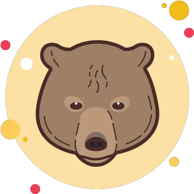 Bear Icon In Circle Bubbles Style Whatsapp Cute Icon Png Bear Icon