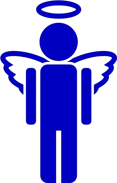 Blue Angel Clip Art Black Angel Png Angel Icon Png