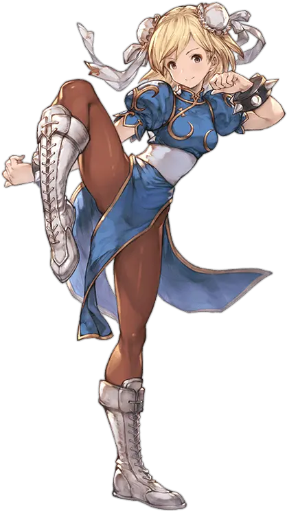 Chun Li And Djeeta Granblue Fantasy And 1 More Drawn By Granblue Fantasy Street Fighter Png Chun Li Png