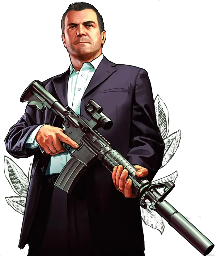 Michael Transparent Gta V Characters Png Gta V Transparent