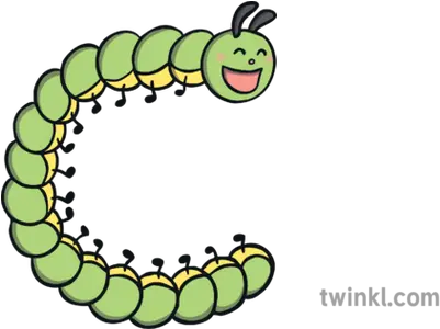 C Shaped Caterpillar Illustration Twinkl Caterpillar Png Caterpillar Png