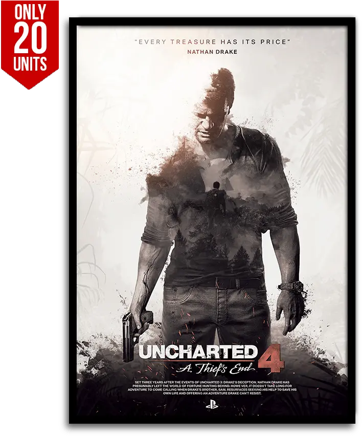 Uncharted 4 Limited Edition Wall Art Png