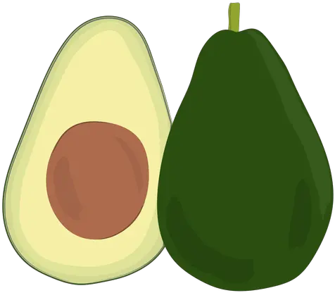 Avocado Slice Flat Transparent Png U0026 Svg Vector Silueta De Un Aguacate Maqueta Avocado Icon