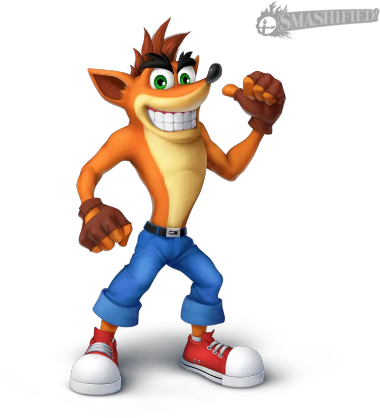 Crash Bandicoot Smashified Transparent Super Smash For Nintendo 3ds And Wii U Png Crash Bandicoot Png