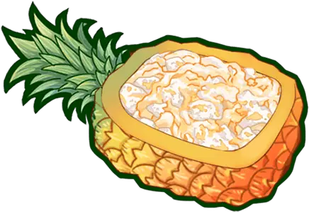 Pineapple Fried Rice Food Fantasy Wiki Fandom Pineapple Fried Rice Illustration Png Pineapple Clipart Png