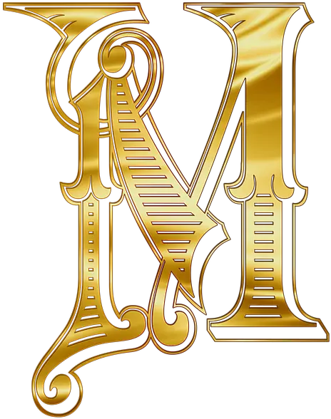 Ravenclaw Hand Made Art Gold Letter M Png Ravenclaw Png